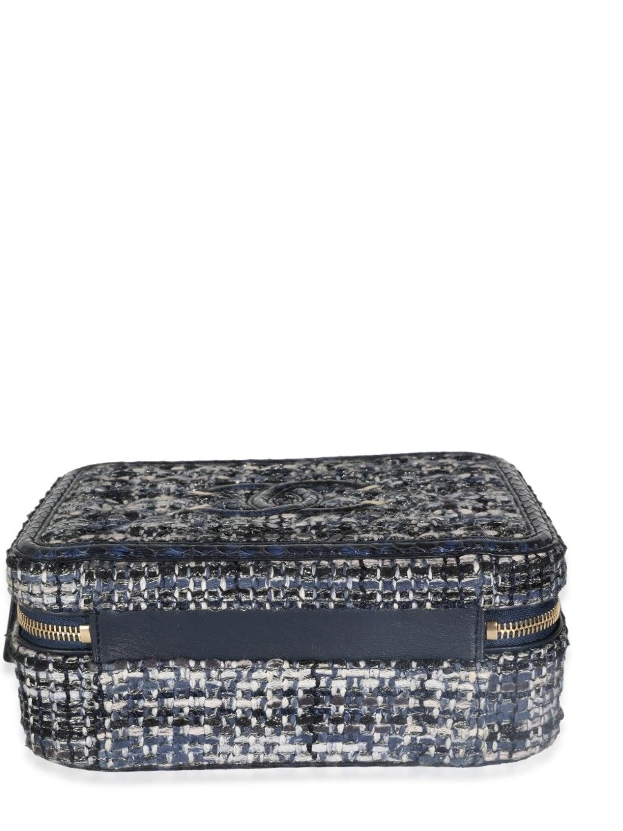 Cheap HOT SALE CHANEL Vanity CC Women 2018 tweed case 0426